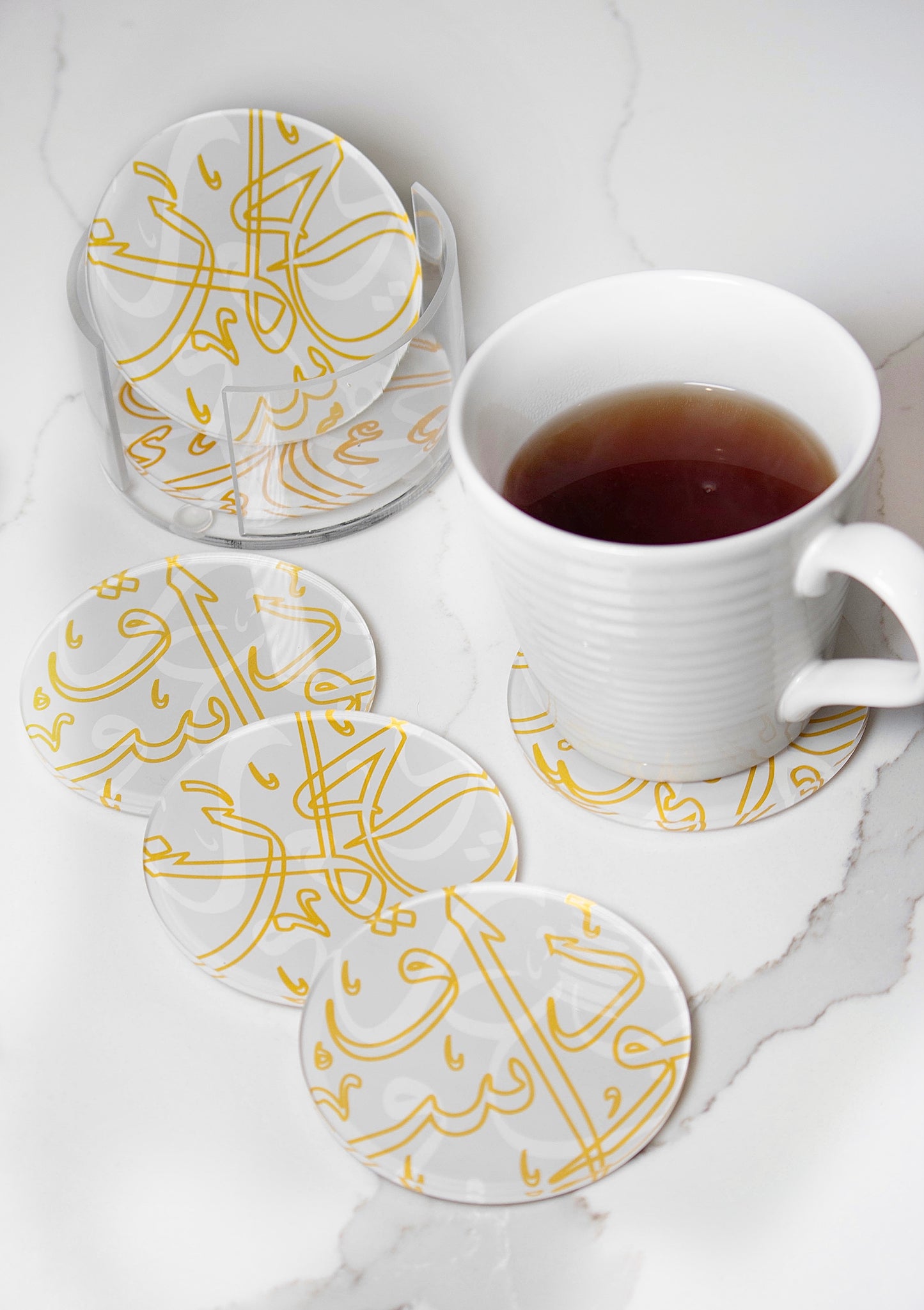 Cup coasters set