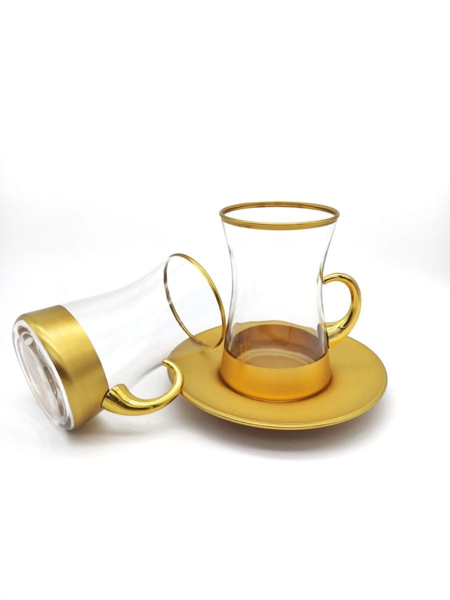 Modern Golden Tea Cups Set